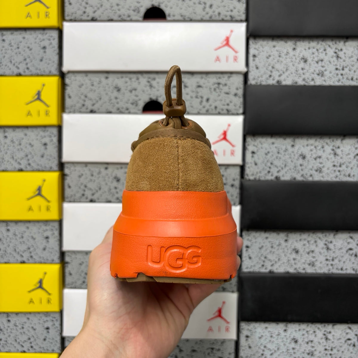 UGG Lug-Sole Slip-On Shoes in Chestnut & Orange