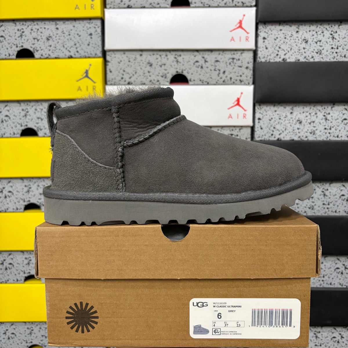 UGG Mini Pull-On Ankle Boots in Grey