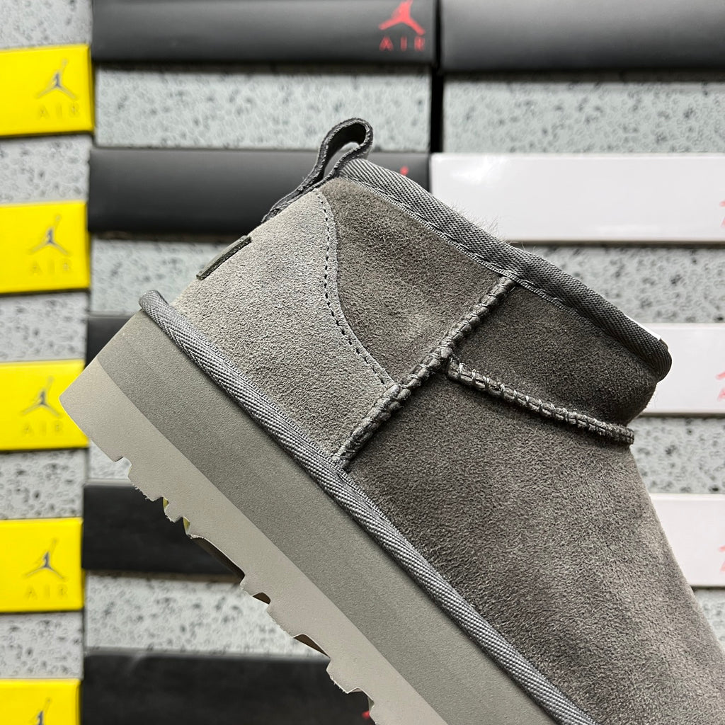 UGG Mini Platform Ankle Boots in Grey