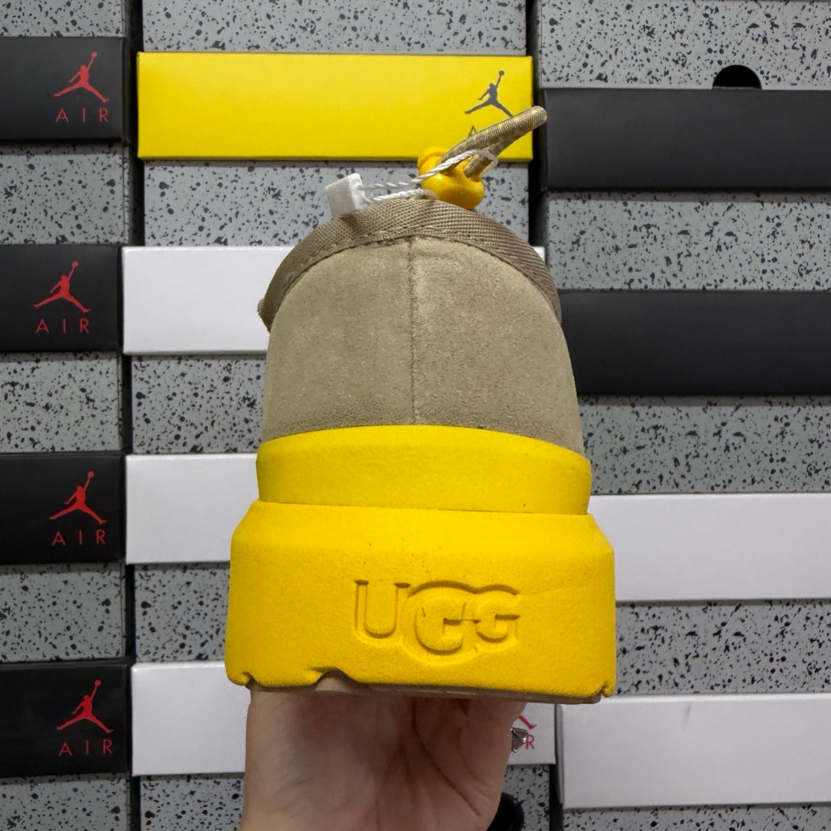 UGG Lug-Sole Slip-On Shoes in Sand & Yellow