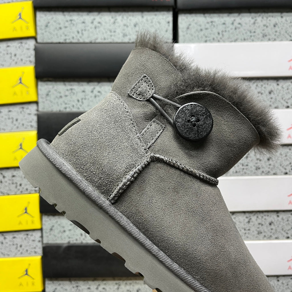 UGG Mini Button Ankle Boots in Grey