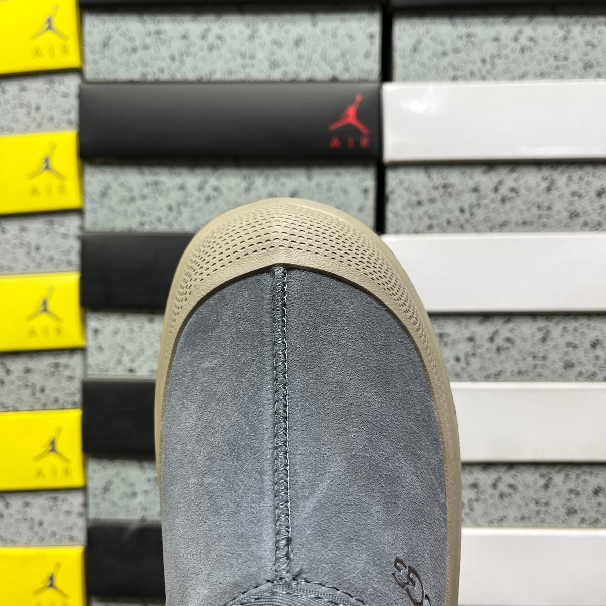 UGG Platform Slip-On Shoes in Asphalt Grey & Taupe