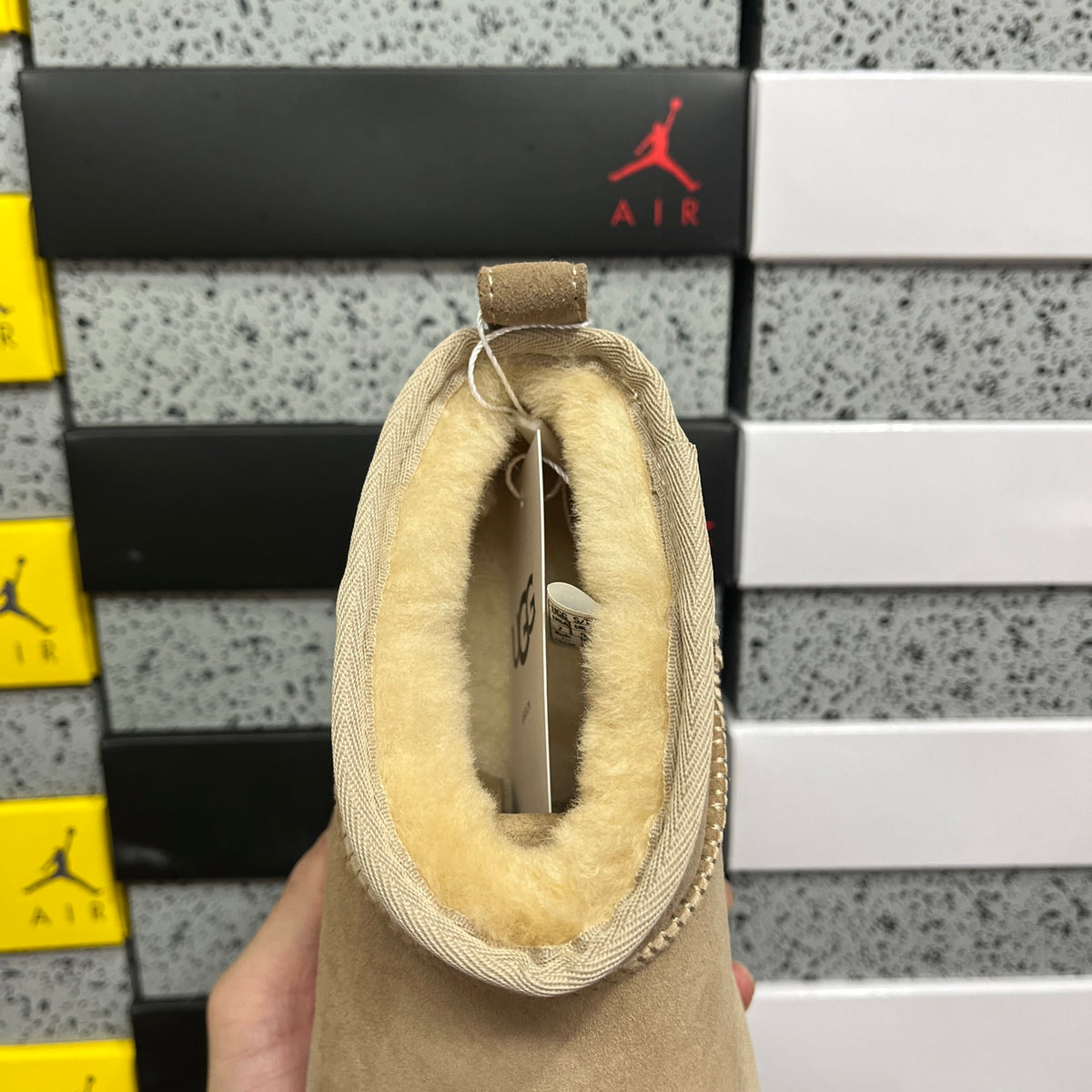 UGG Mini Pull-On Ankle Boots in Sand