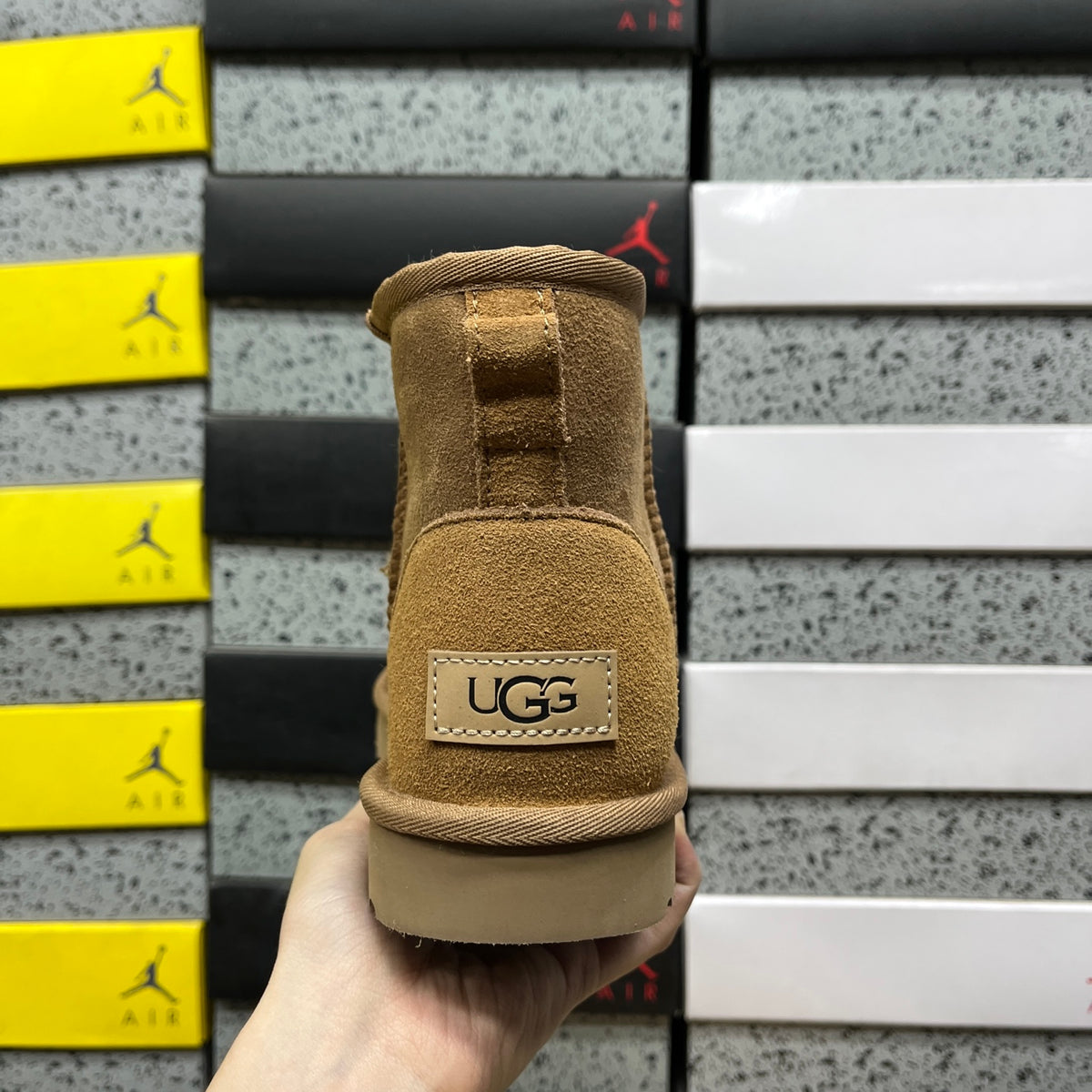 UGG Mini Pull-On Ankle Boots in Chestnut