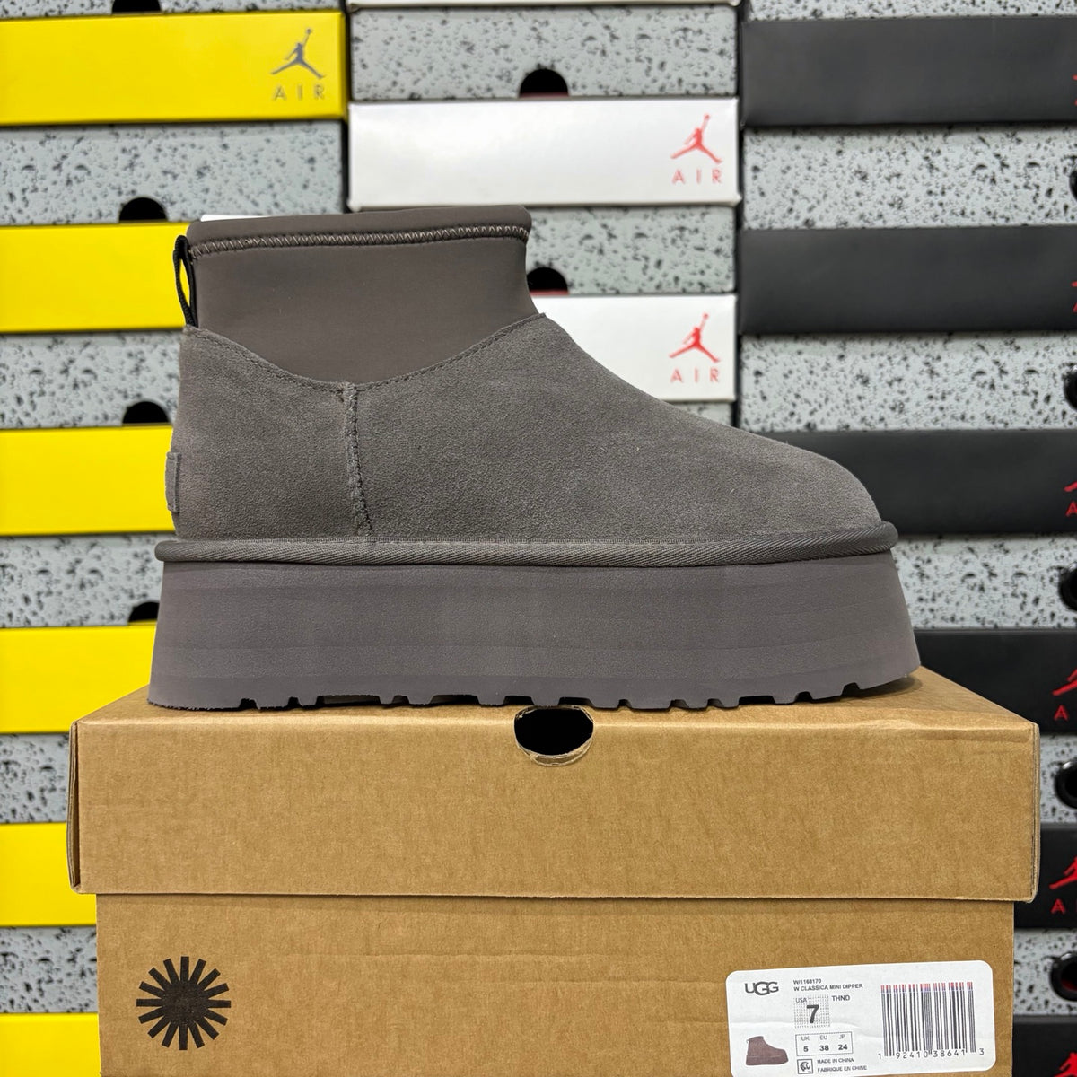UGG Platform Ankle Boots in Thundercloud Grey