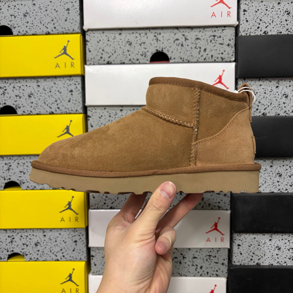 UGG Mini Pull-On Ankle Boots in Chestnut