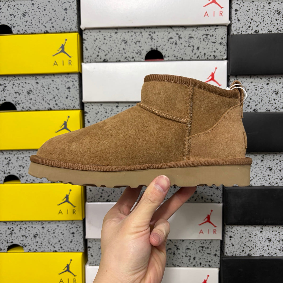 UGG Mini Pull-On Ankle Boots in Chestnut