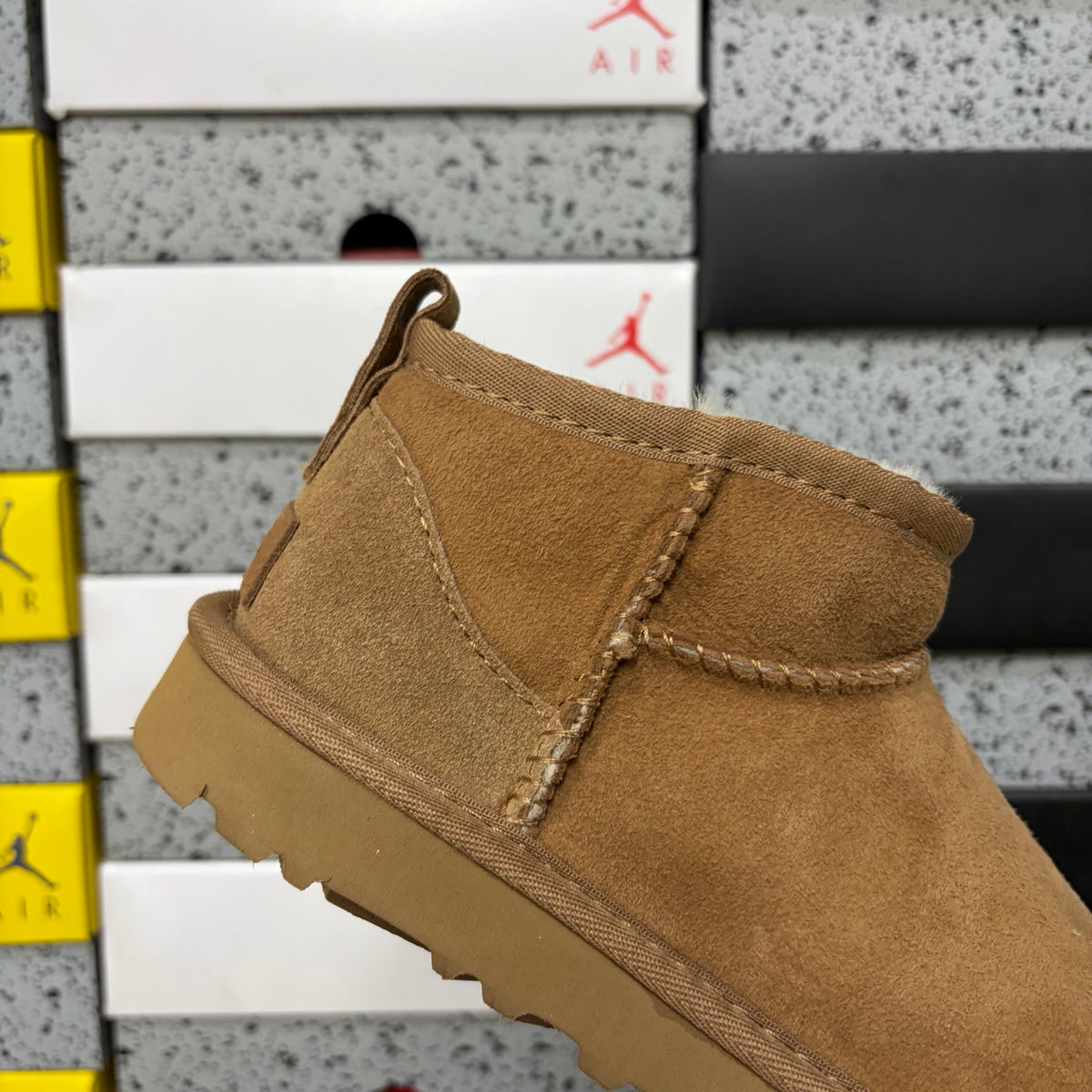 UGG Mini Pull-On Ankle Boots in Chestnut