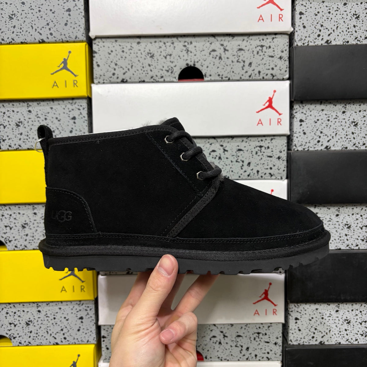 UGG Lace-Up Chukka Ankle Boots in Black