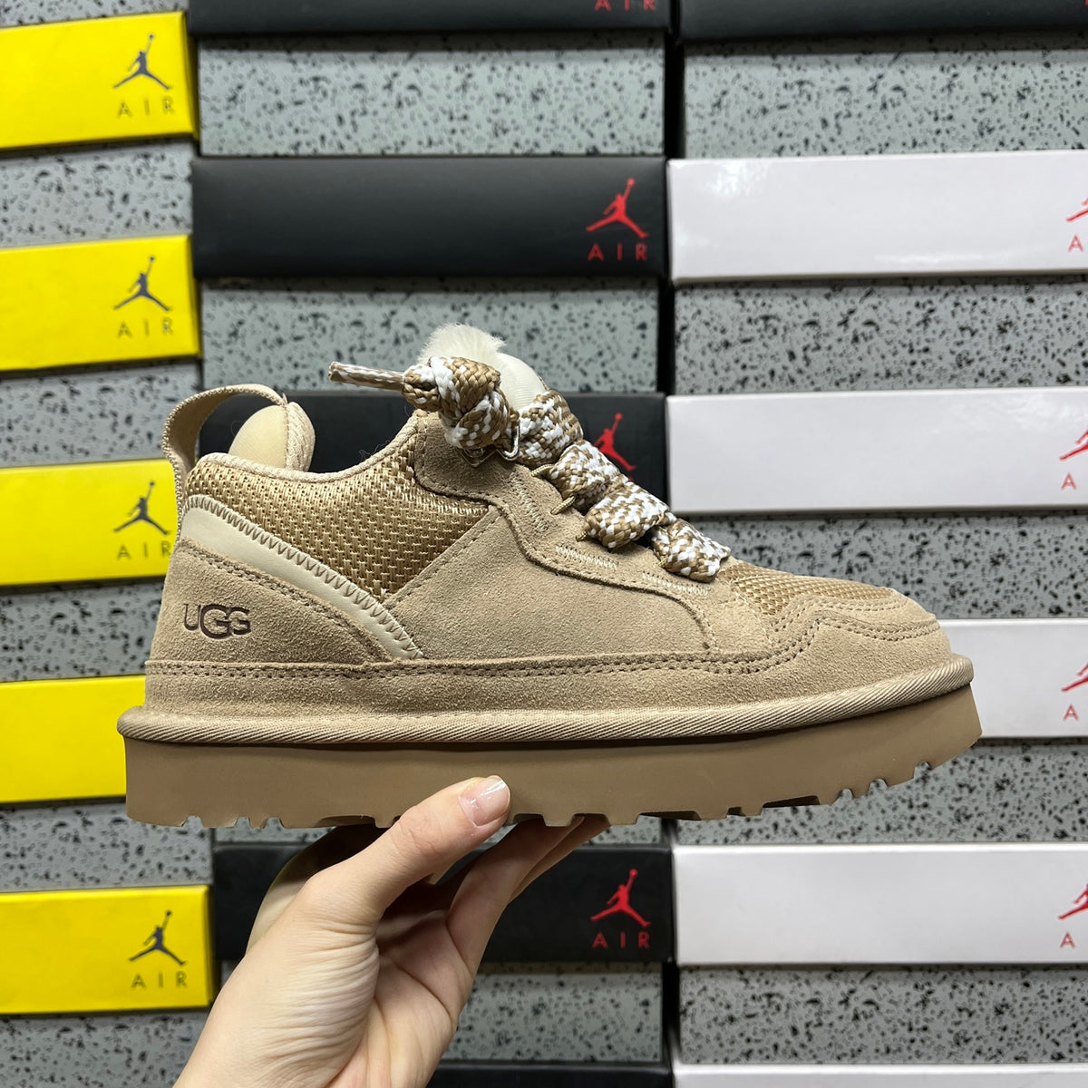 UGG Low-Top Platform Sneakers in Sand