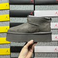 UGG Mini Platform Ankle Boots in Grey