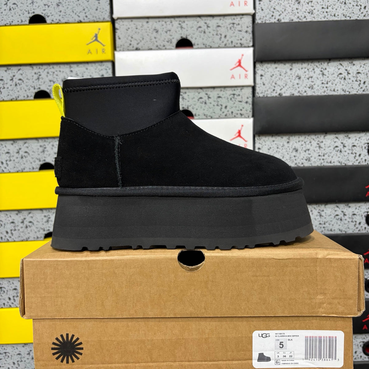 UGG Platform Ankle Boots in Black