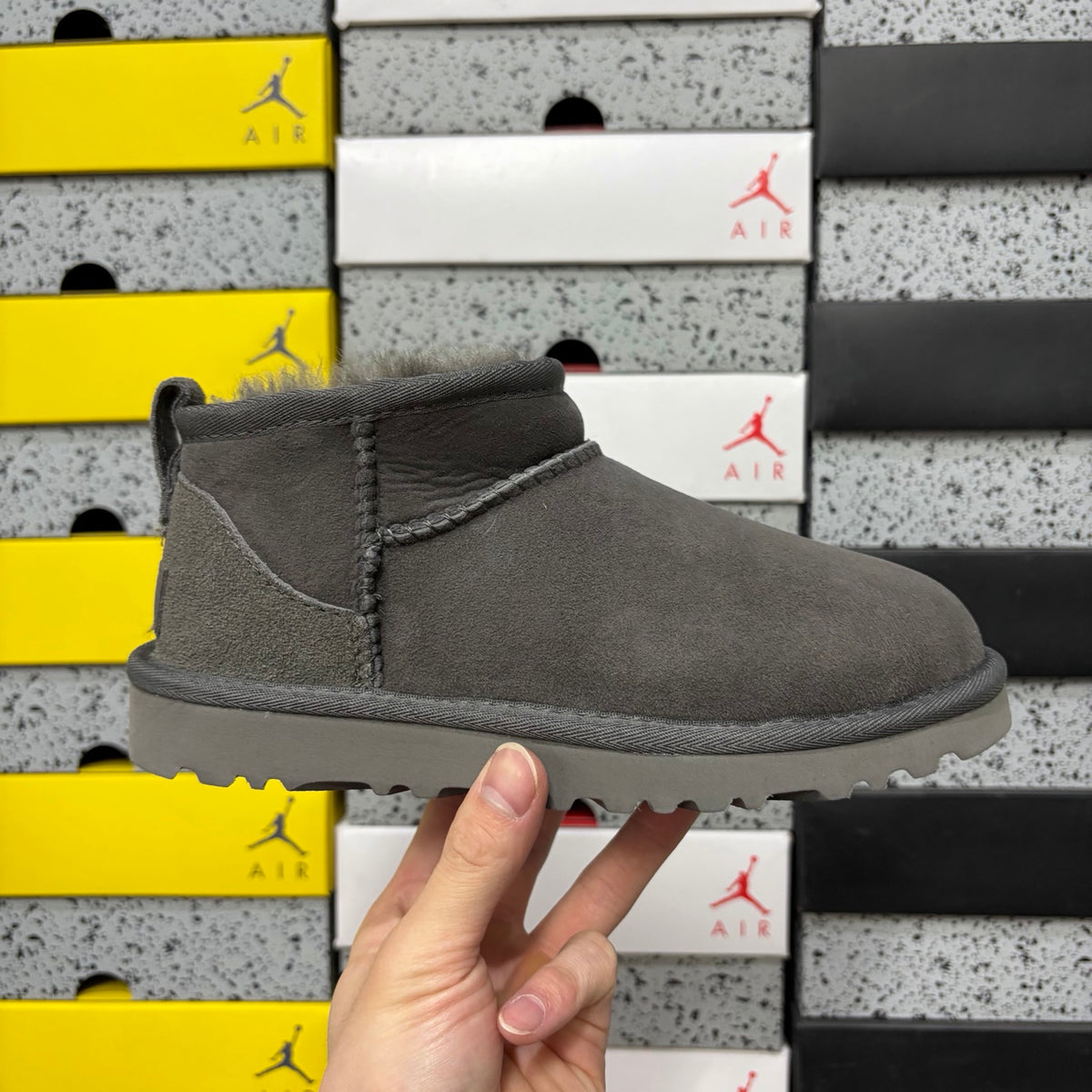 UGG Mini Pull-On Ankle Boots in Grey