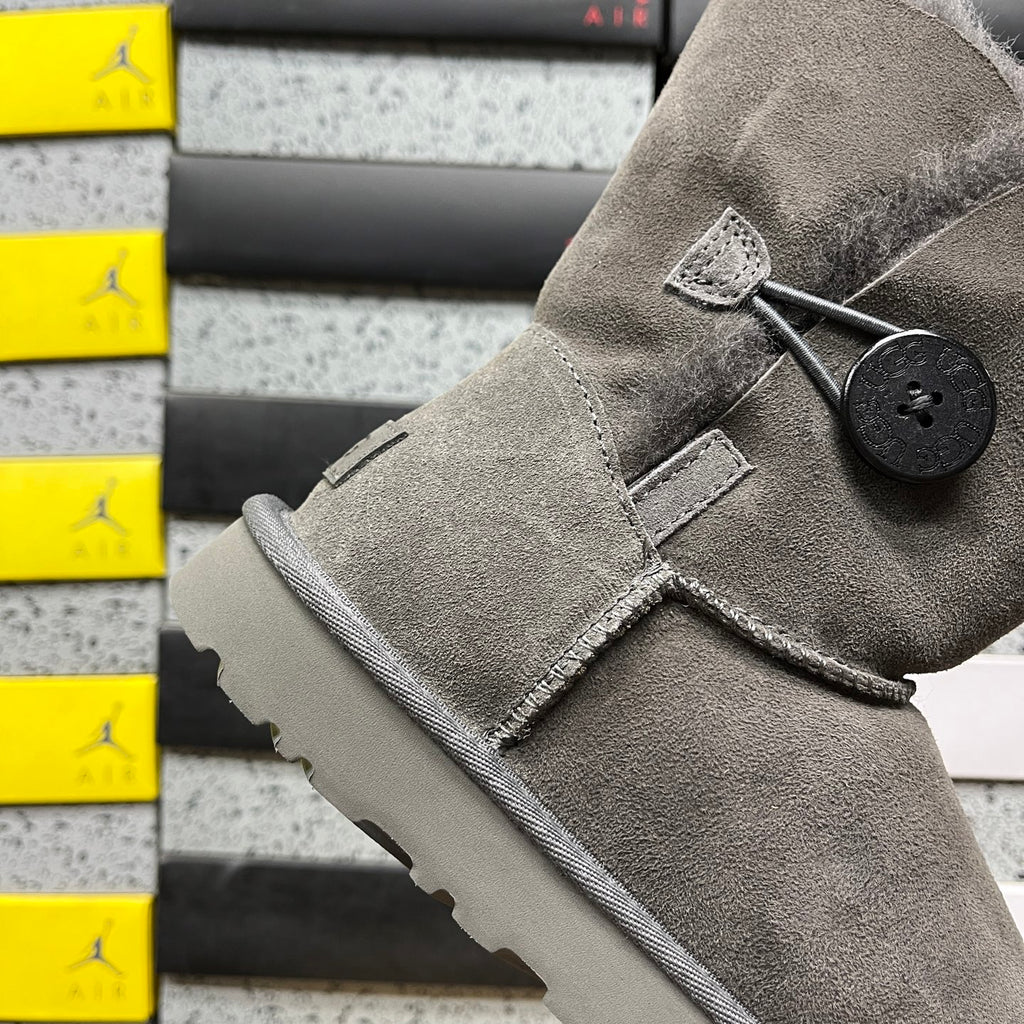 UGG Mid-Calf Button Boots in Grey