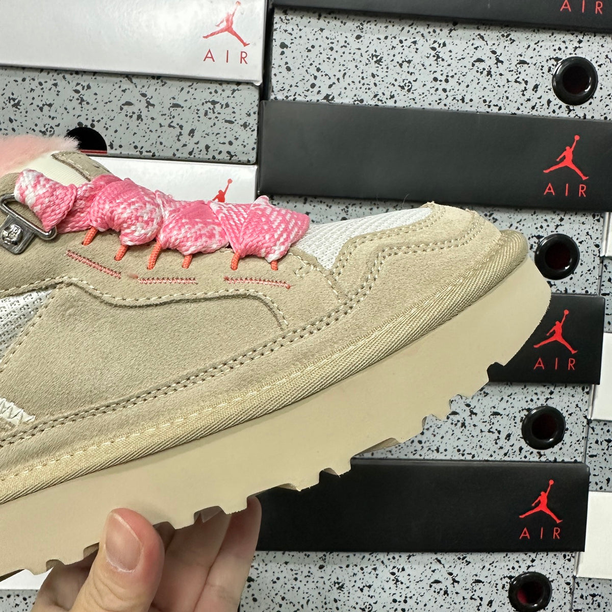 UGG Low-Top Platform Sneakers in White & Pink