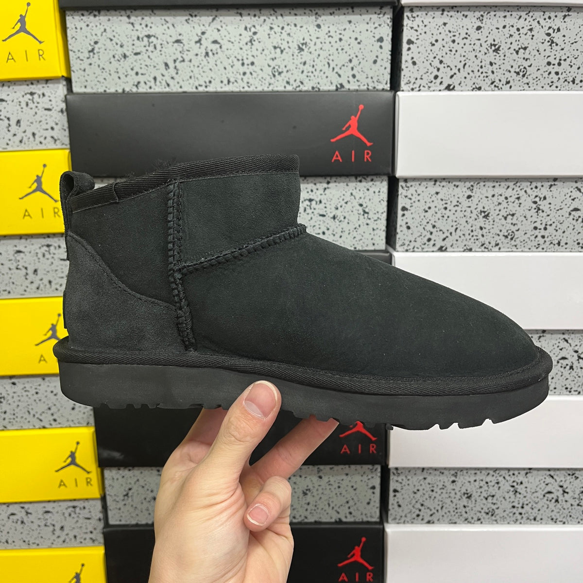 UGG Mini Pull-On Ankle Boots in Black
