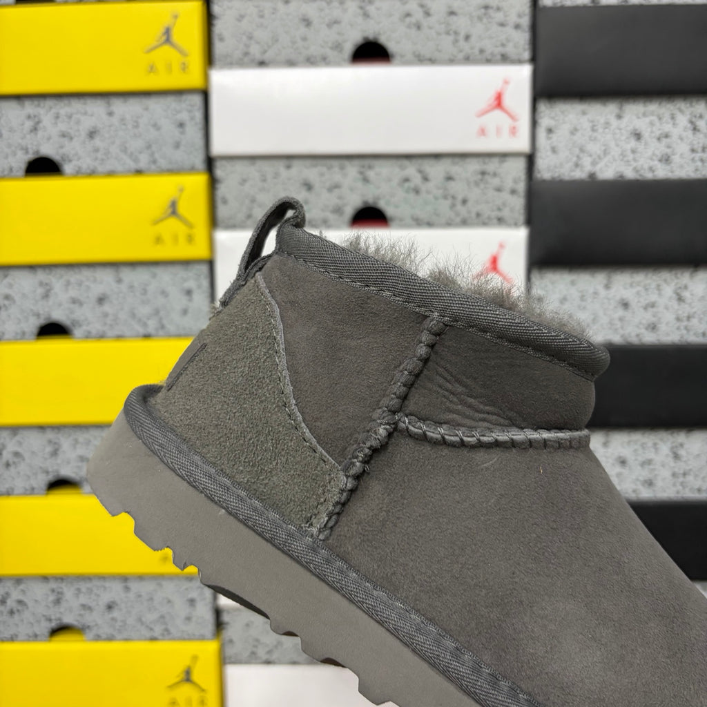 UGG Mini Pull-On Ankle Boots in Grey