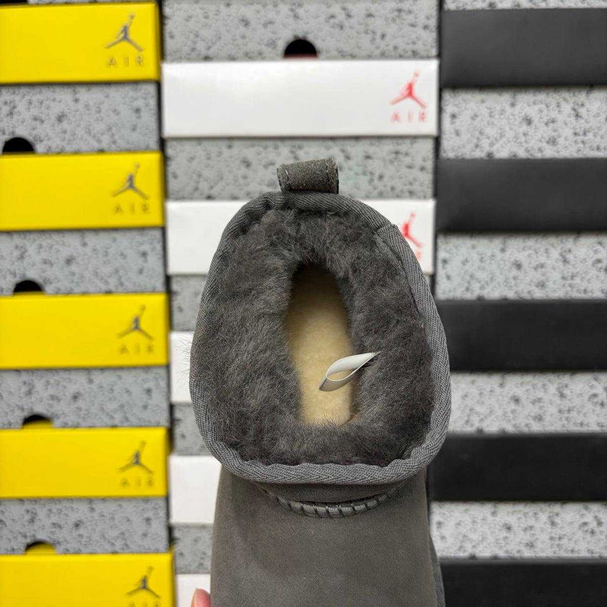 UGG Mini Pull-On Ankle Boots in Grey