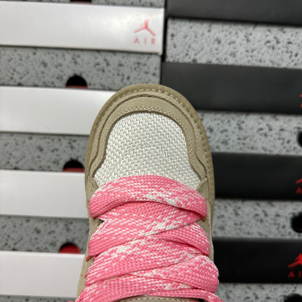 UGG Low-Top Platform Sneakers in White & Pink