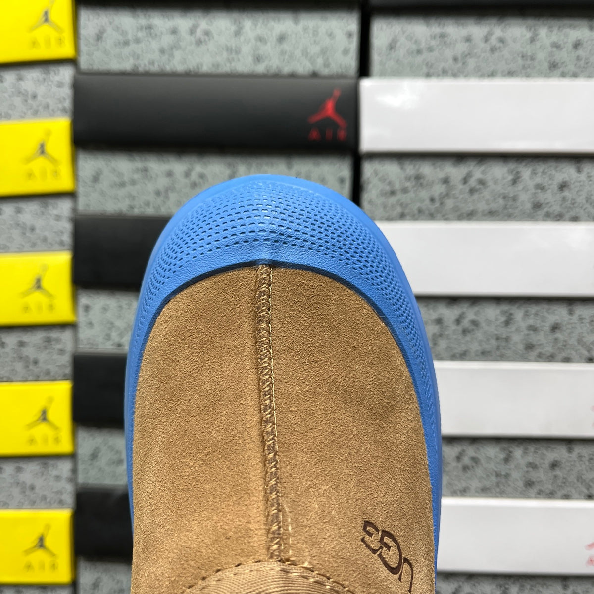 UGG Platform Slip-On Shoes in Chestnut & Blue