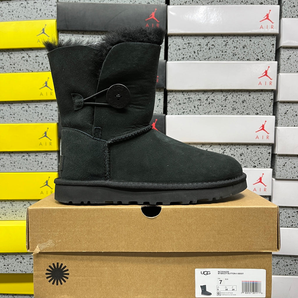 UGG Mid-Calf Button Boots in Black