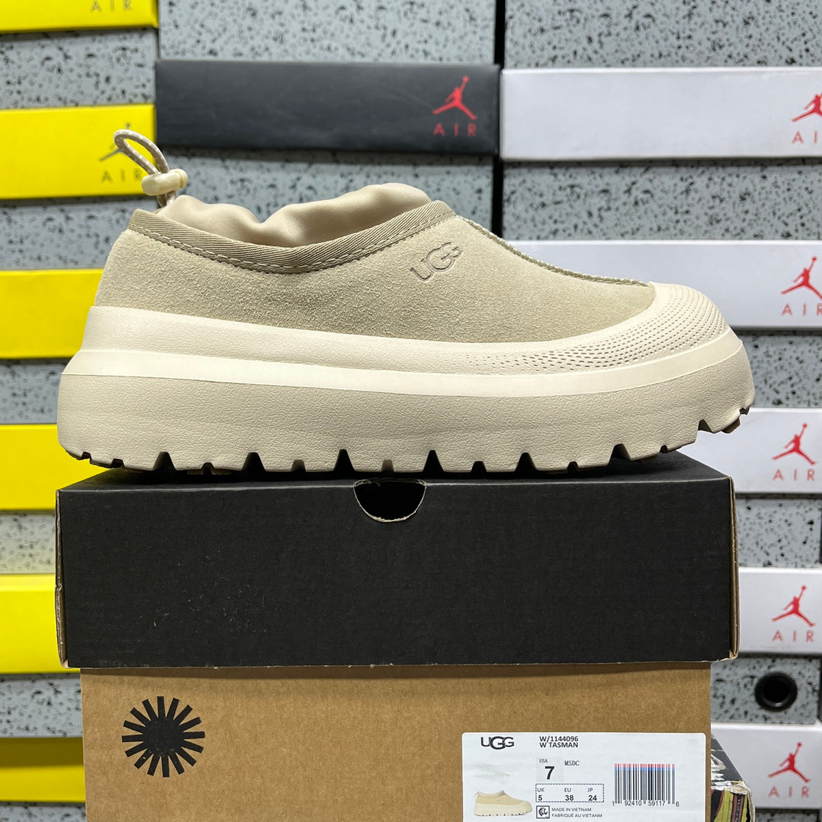 UGG Platform Slip-On Shoes in Mustard Seed & Cream