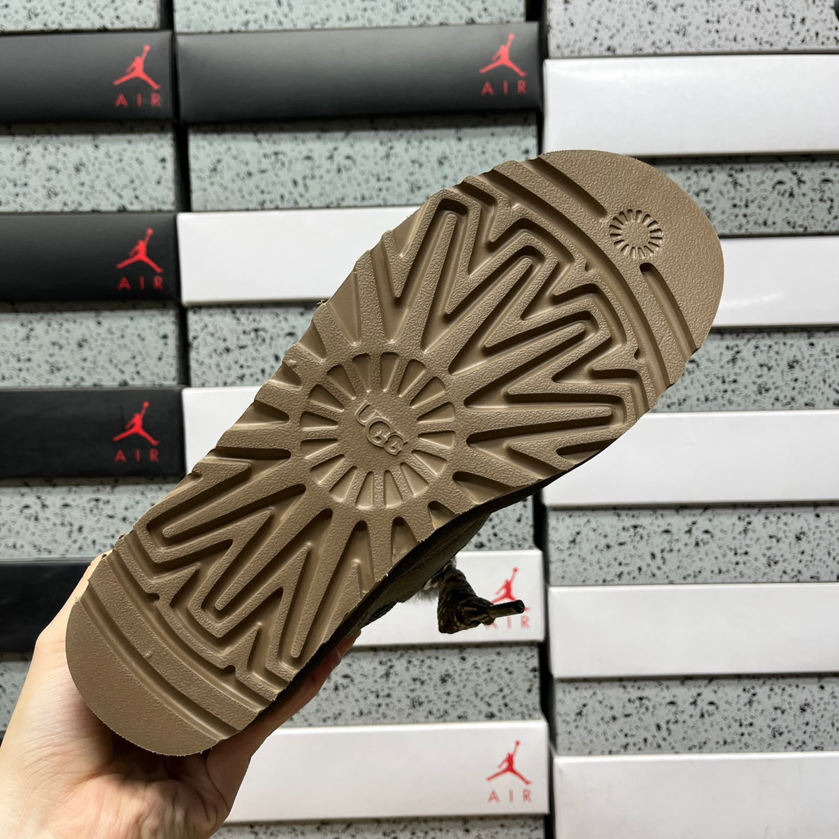 UGG Low-Top Platform Sneakers in Moss Green