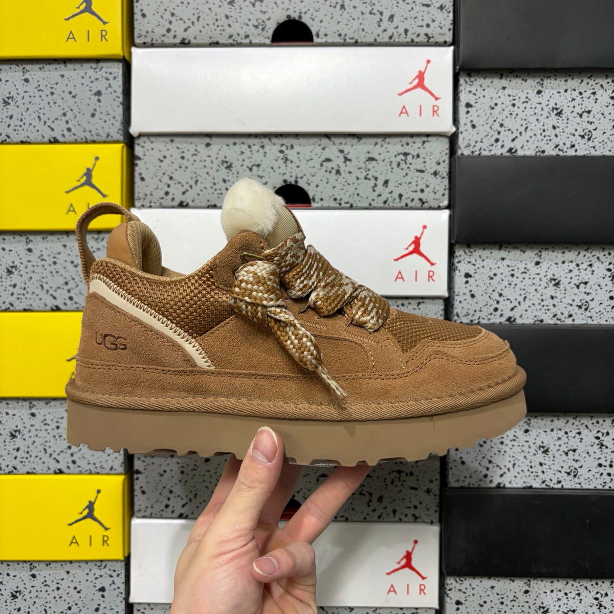 UGG Low-Top Platform Sneakers in Chestnut