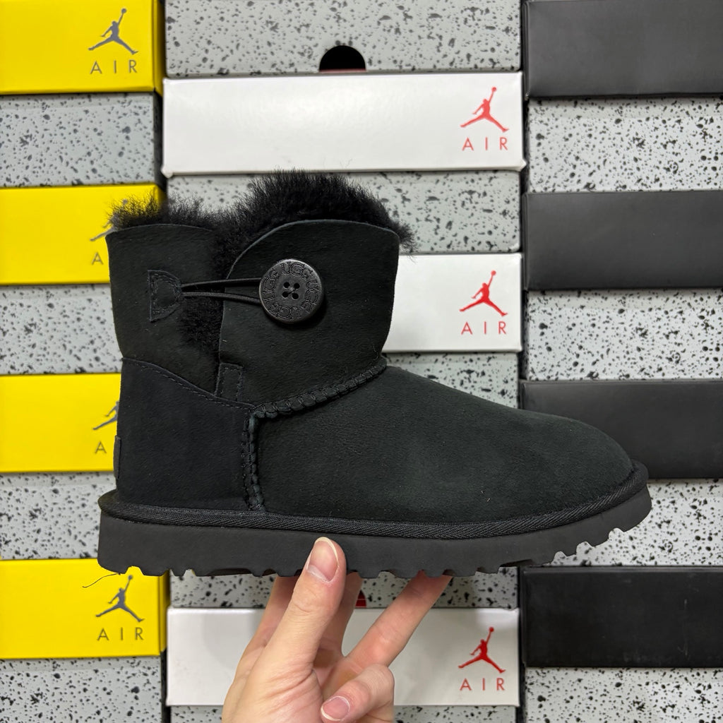 UGG Mid-Calf Button Boots in Black