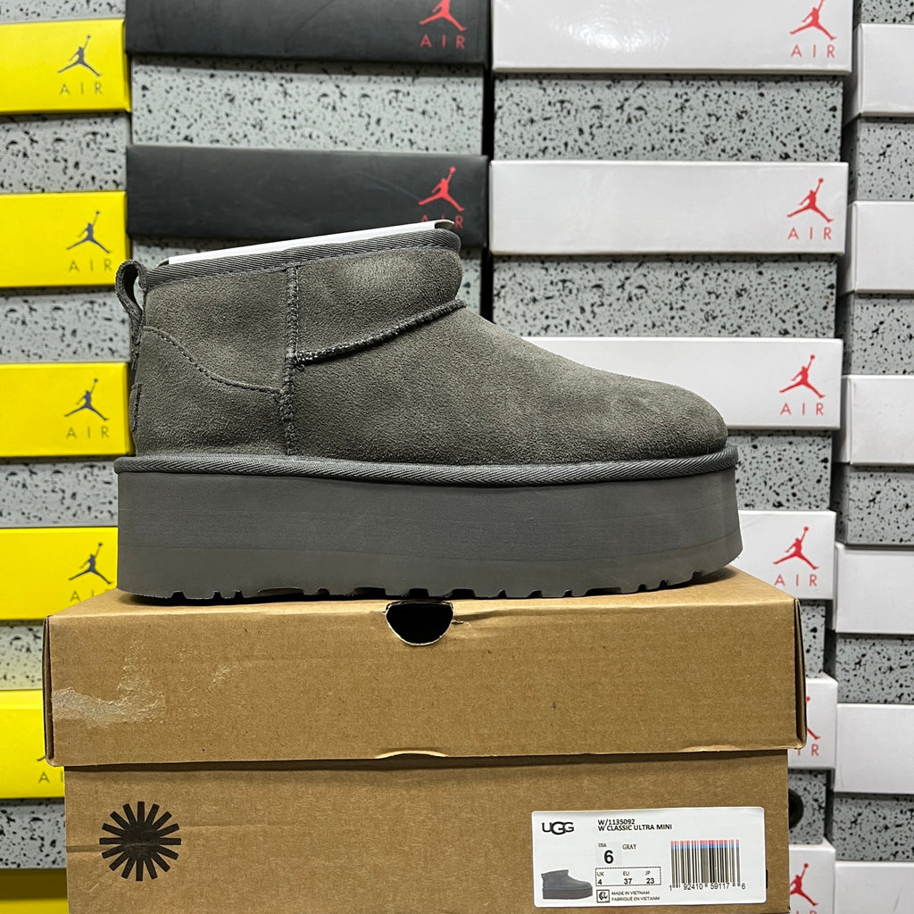 UGG Mini Platform Ankle Boots in Grey