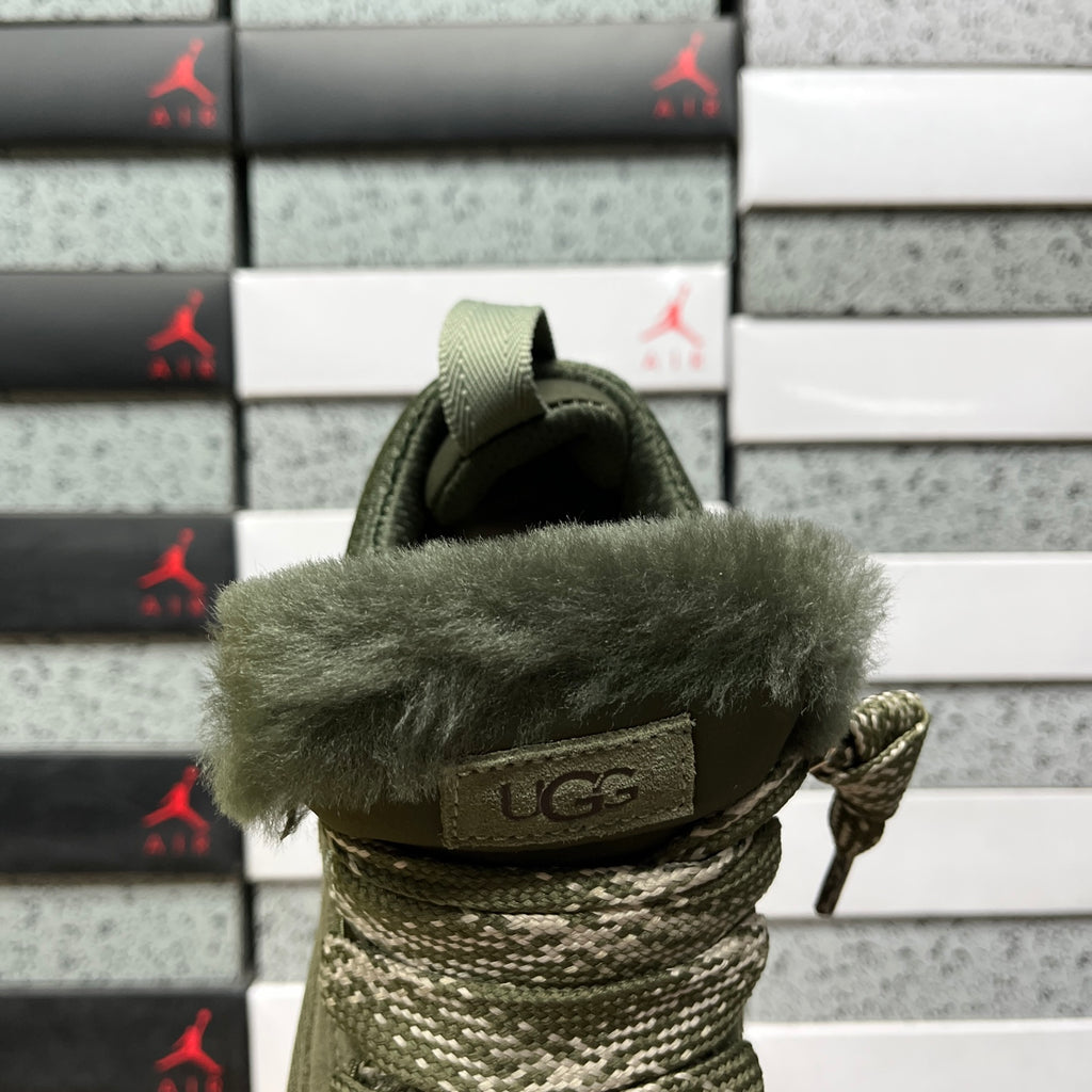 UGG Low-Top Platform Sneakers in Moss Green