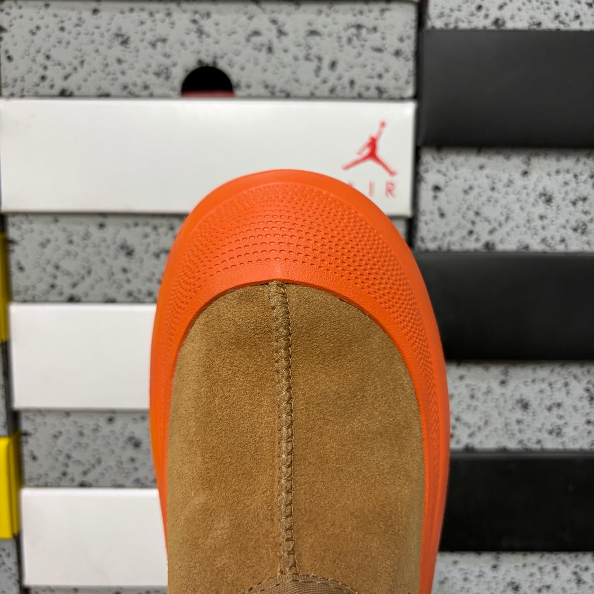 UGG Lug-Sole Slip-On Shoes in Chestnut & Orange