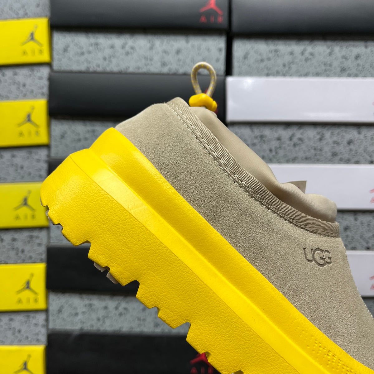 UGG Platform Slip-On Shoes in Sand & Yellow