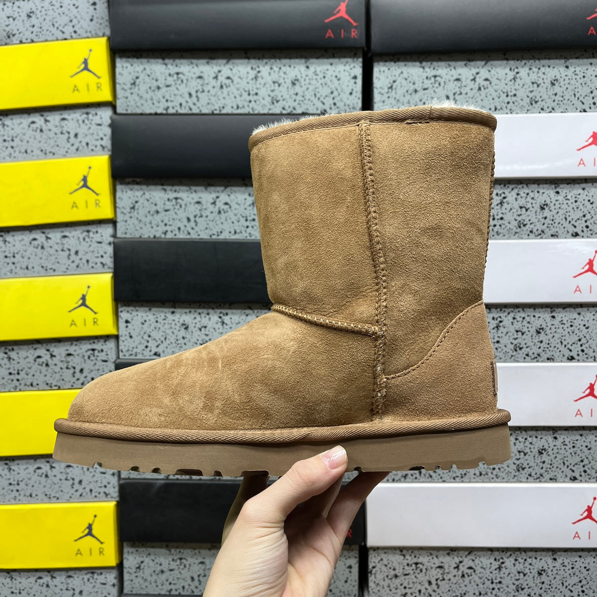 UGG Mid-Calf Pull-On Boots in Chestnut