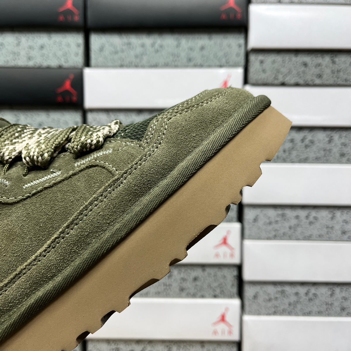 UGG Low-Top Platform Sneakers in Moss Green