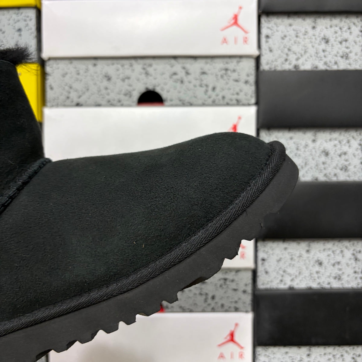 UGG Mid-Calf Button Boots in Black