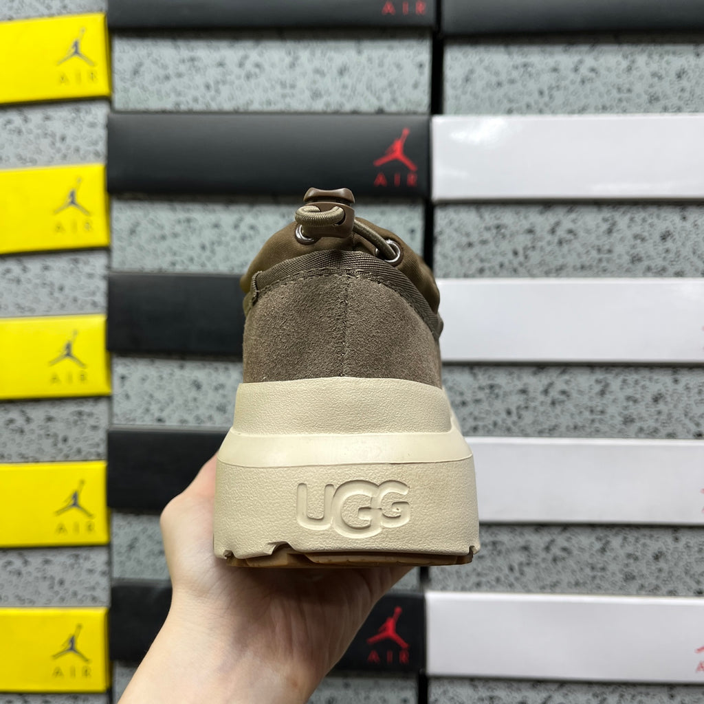 UGG Platform Slip-On Shoes in Walnut & Cream