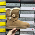 UGG Mid-Calf Button Boots in Chestnut