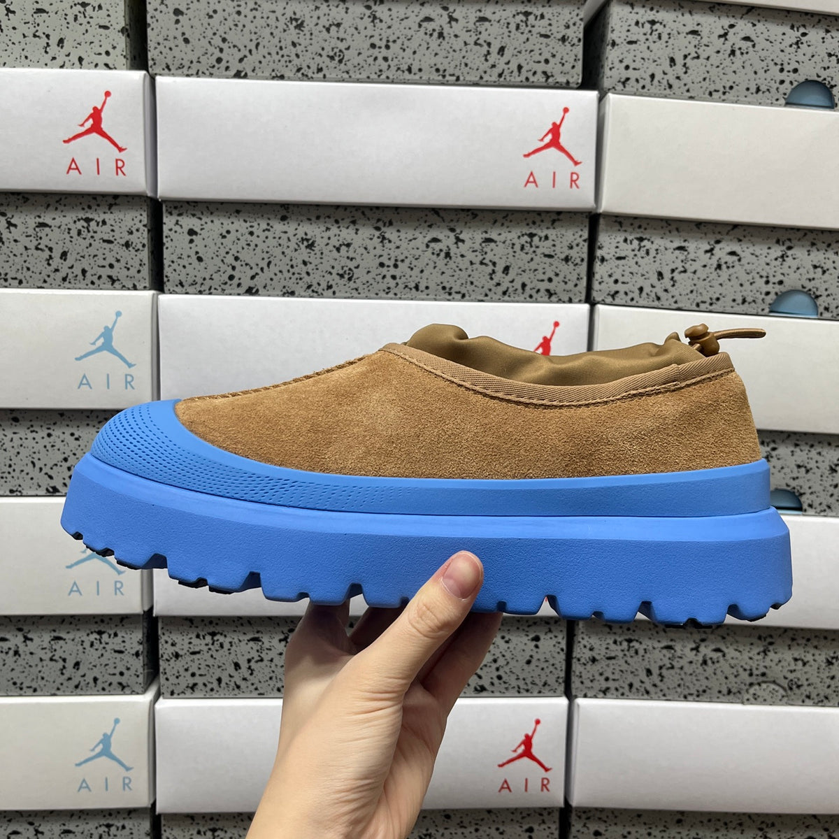 UGG Lug-Sole Slip-On Shoes in Chestnut & Blue