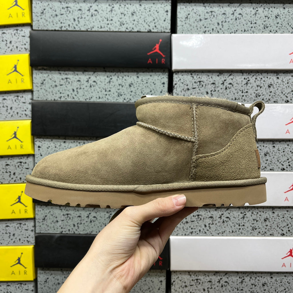 UGG Mini Pull-On Ankle Boots in Antelope Brown