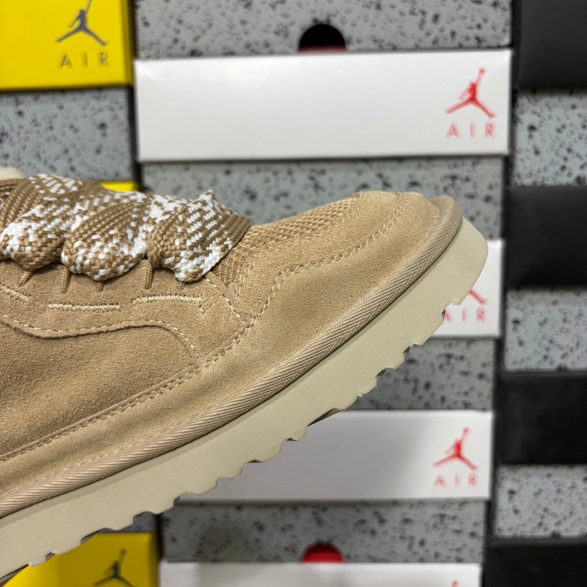 UGG Low-Top Lace-Up Sneakers in Sand