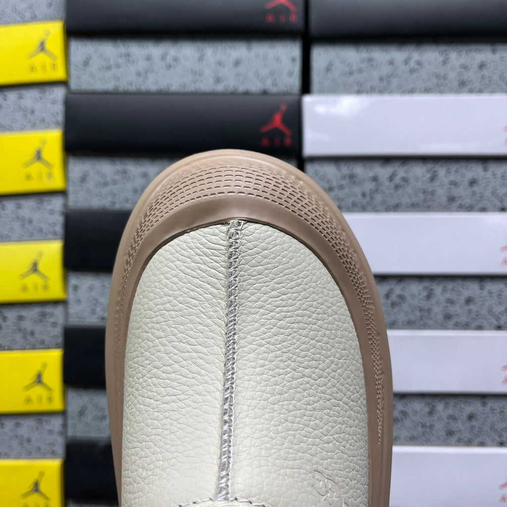 UGG Platform Slip-On Shoes in White & Tan