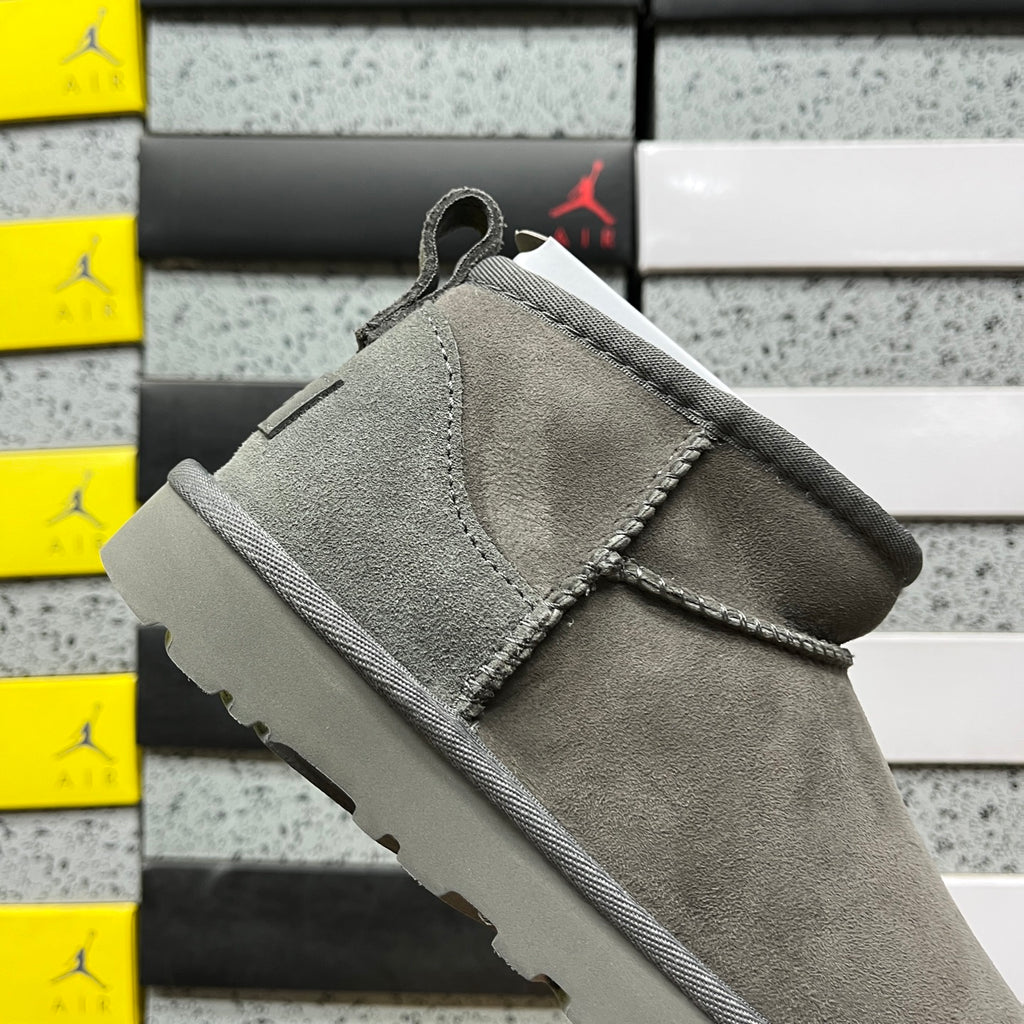 UGG Mini Pull-On Ankle Boots in Grey