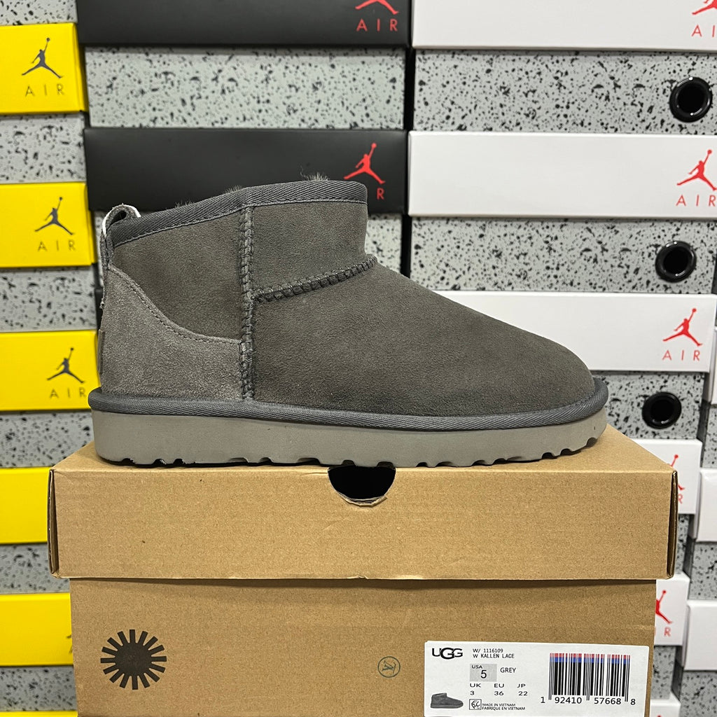 UGG Mini Pull-On Ankle Boots in Grey