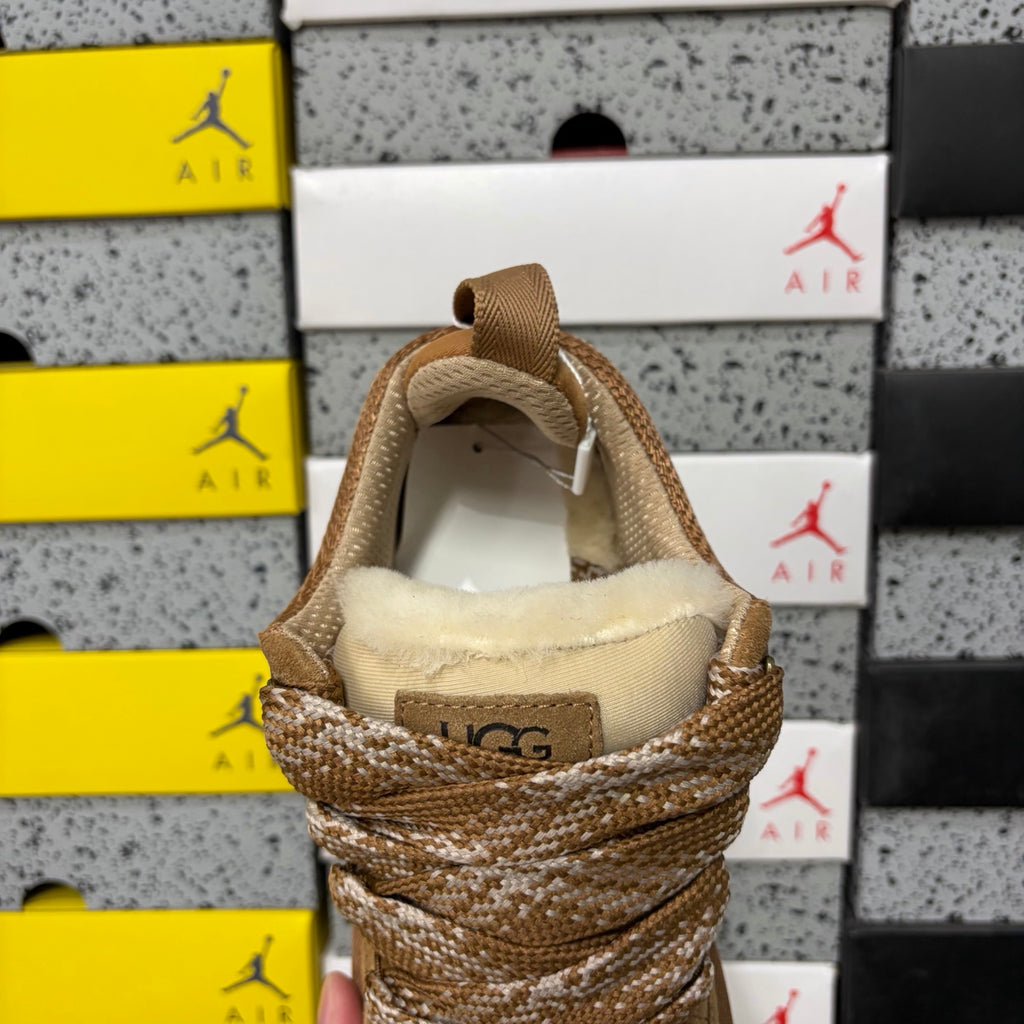 UGG Low-Top Lace-Up Sneakers in Chestnut