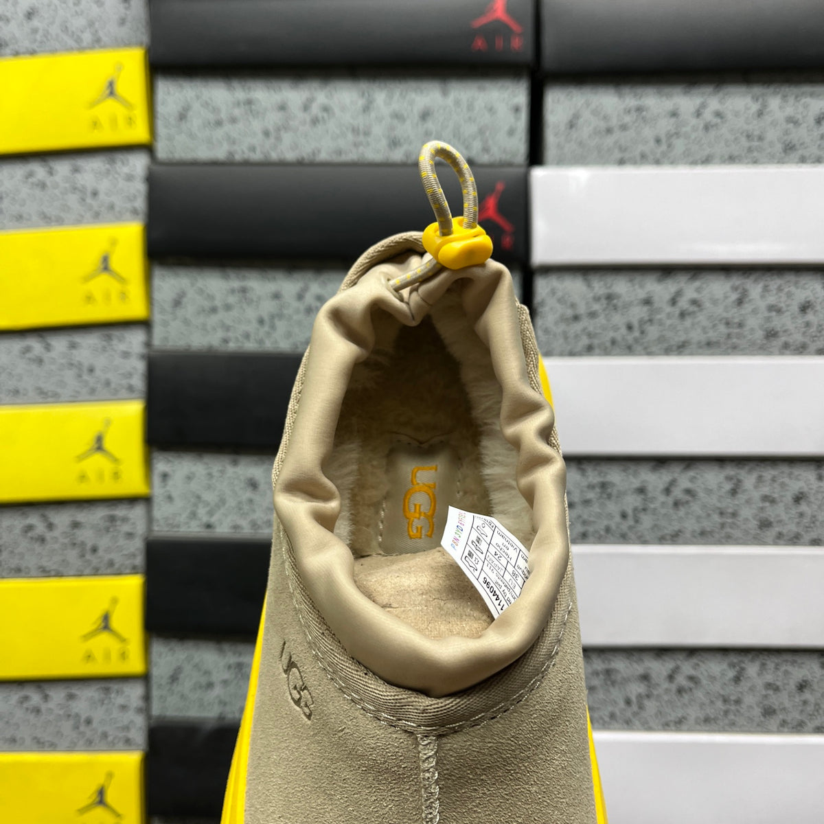 UGG Platform Slip-On Shoes in Sand & Yellow