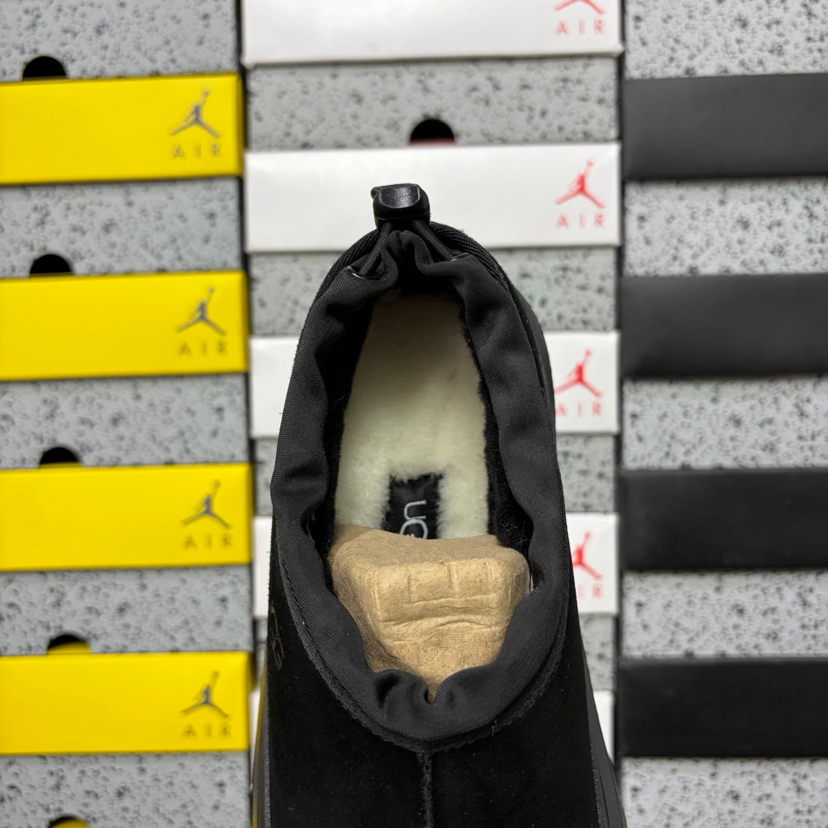 UGG Lug-Sole Slip-On Shoes in Black