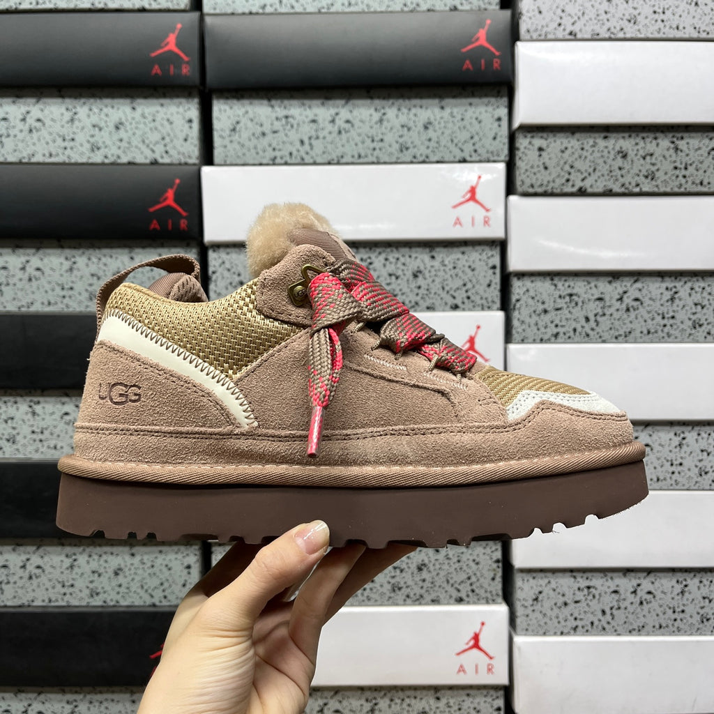 UGG Low-Top Platform Sneakers in Brown & Pink