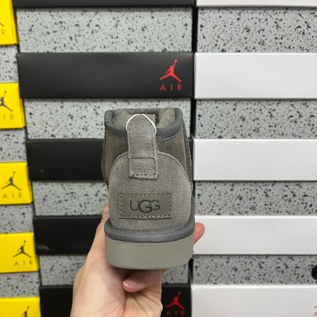 UGG Mini Pull-On Ankle Boots in Grey