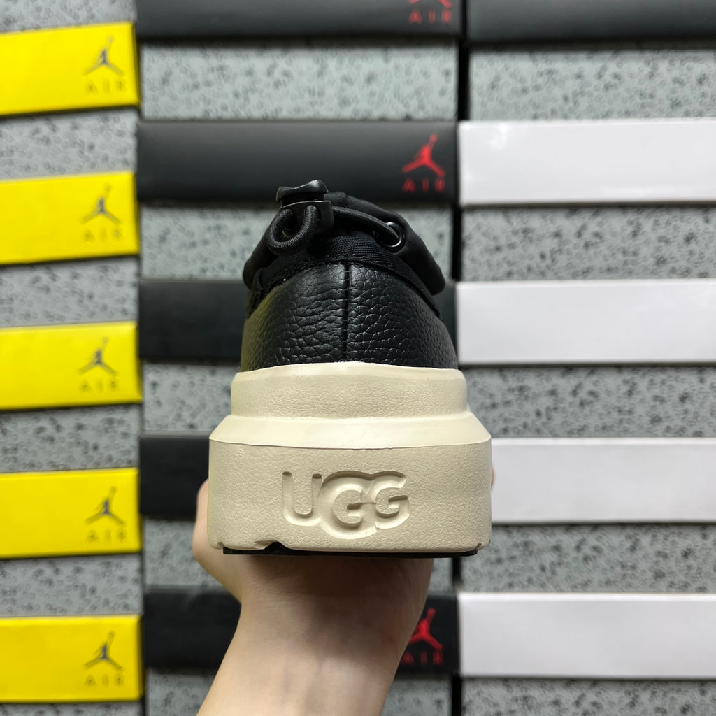 UGG Platform Slip-On Shoes in Black & Cream